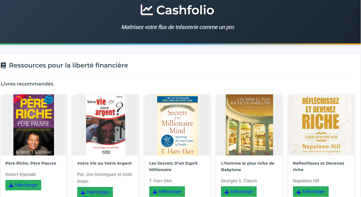 Ressources CashFolio