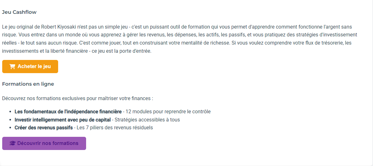 Ressources CashFolio